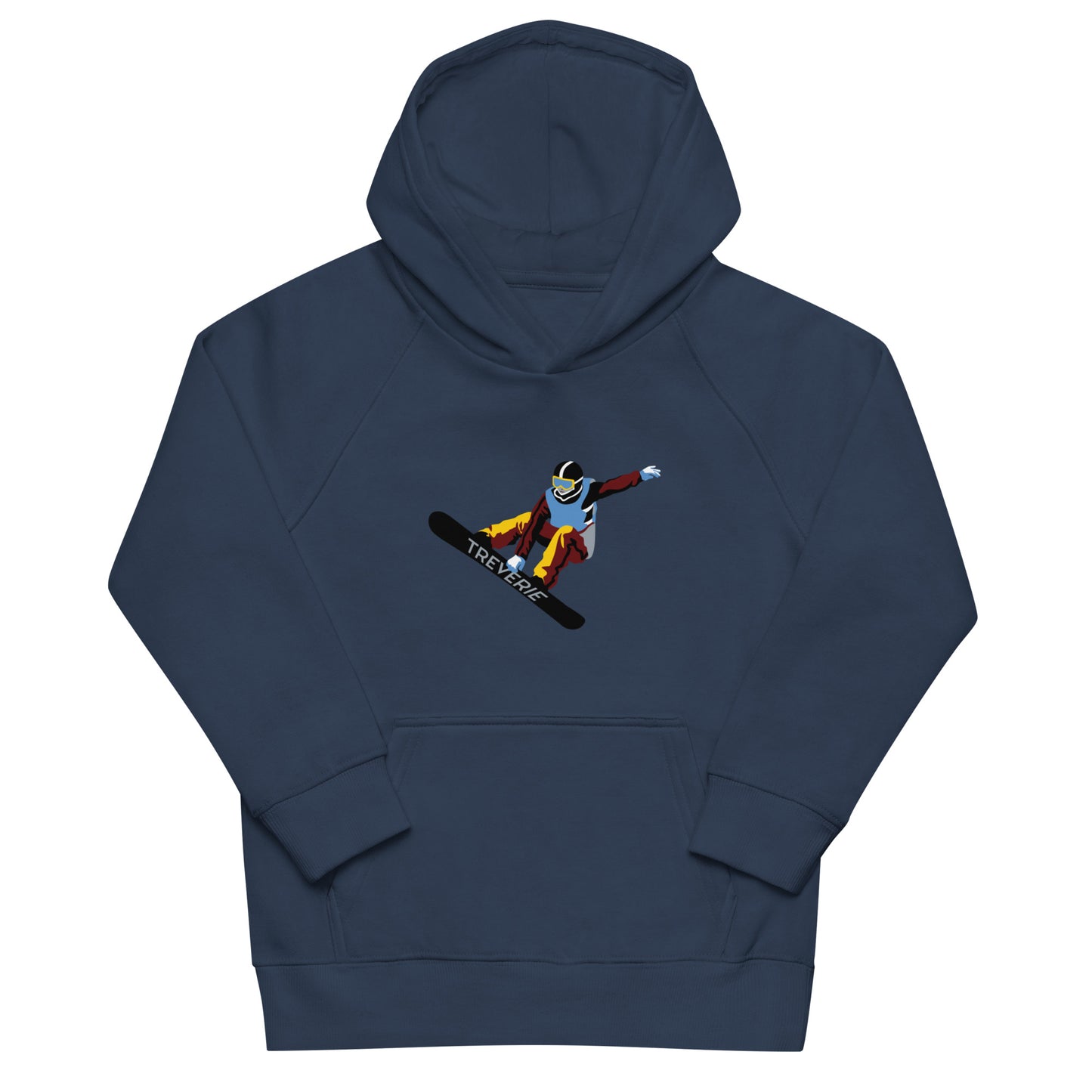 Kids Organic Cotton Hoodie Snowboarder 2023