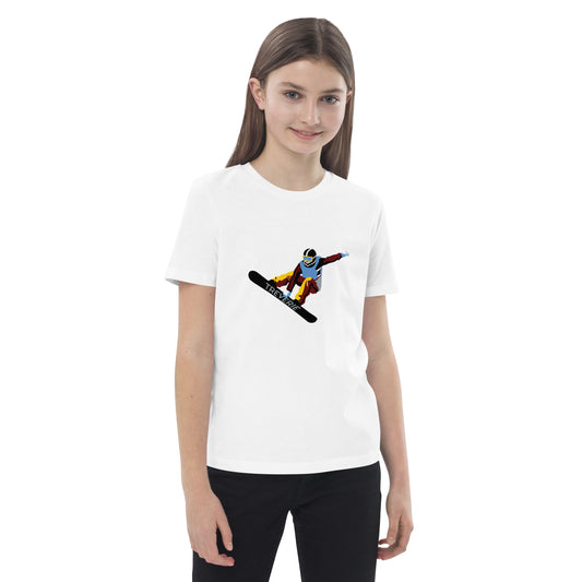 Organic Cotton T-Shirt Kids Snowboarder 2023