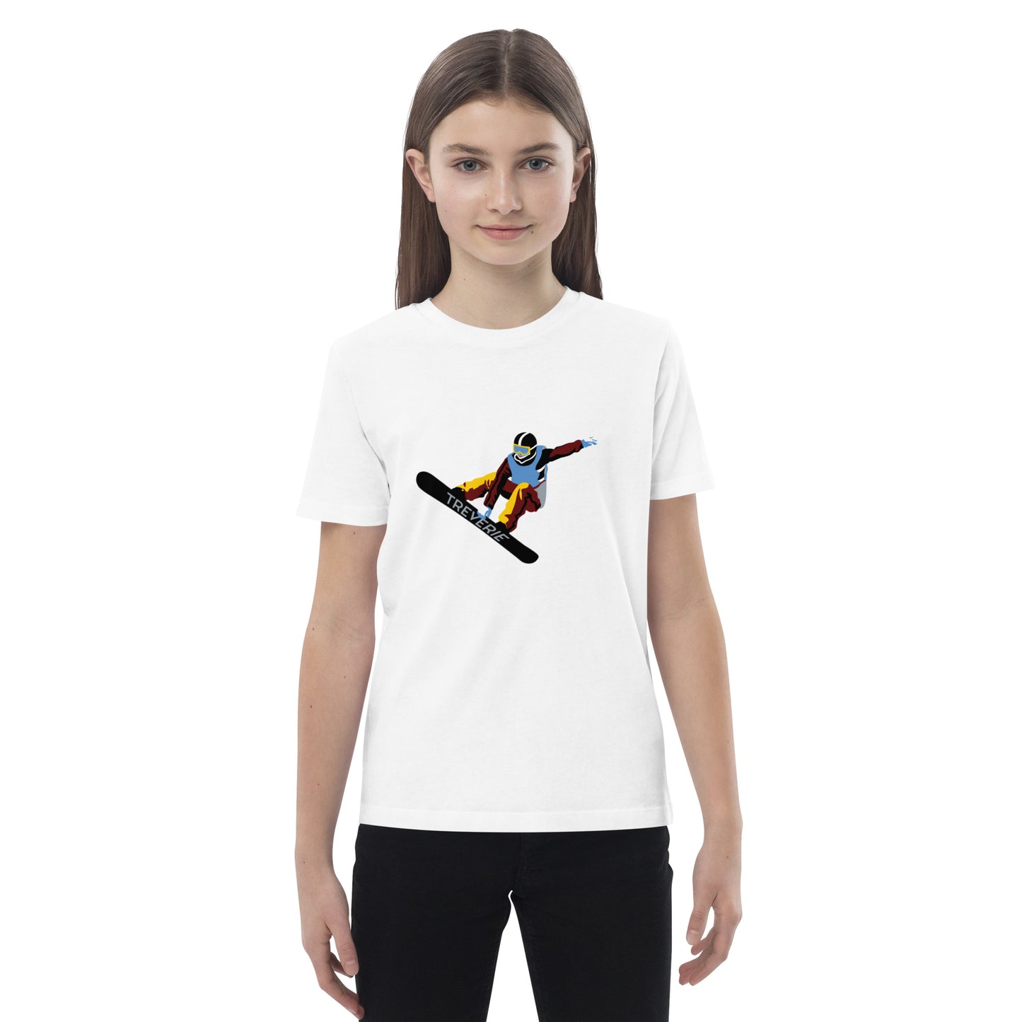 Organic Cotton T-Shirt Kids Snowboarder 2023